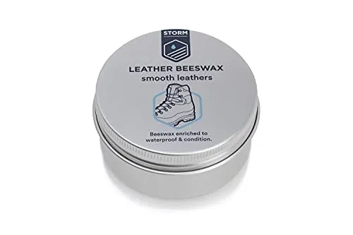 Storm Leder-Bienenwachs – Imprägniert und bereichert Glattleder | Shoe Wax | farblos | Schuhwachs Schuhpflege