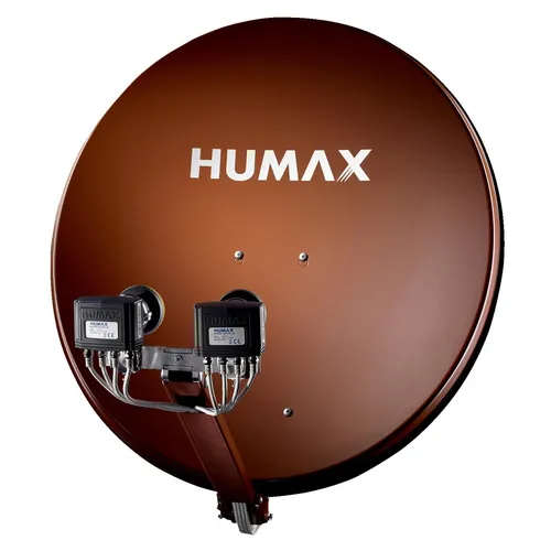 Professional rot Satellitenschüssel 75 cm - SAT-Antennen, hochwertige 75 cm Schüssel für optimalen Empfang und einfache Montage, ideal für HDTV und digitales Fernsehen.