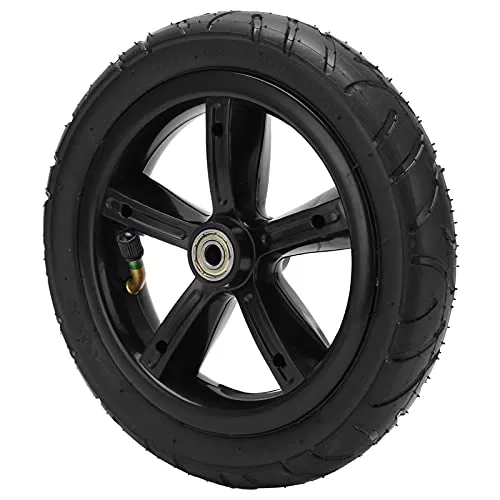 8-Zoll-Reifen 200 x 45 Schlauch, 8 Zoll 200 x 45 Luftrad Universalgummi Anti-Rutsch-Stoßdämpfung Langlebig mit Nabe und Lagern für Elektroroller
