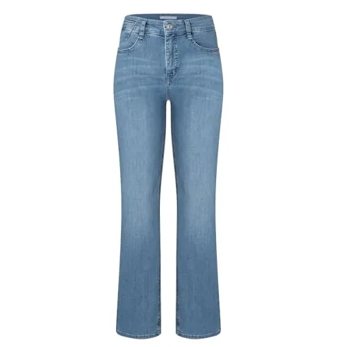 Mac - Damen 5-Pocket Jeans, Laura Authentic (5225-90-0387L), Größe:W46, Länge:L32, Farbe:Authentic Baby Blue (D429)