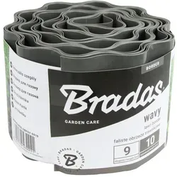 Preis-Zone Rasenkante Beeteinfassung 9m/10cm grau BRADAS