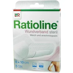 Ratioline Wundverband 10x8 cm steril 5 St von Lohmann & Rauscher