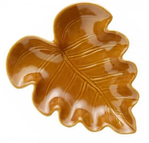 Ib Laursen Servierschale Ib Laursen Schale Blattschale Blatt Braun (21cm)
