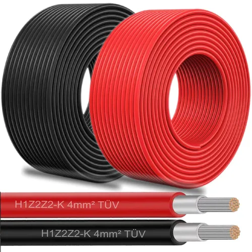 Solar Solarleitung 4mm² PV Kabel 35m Rot für Solarmodule
