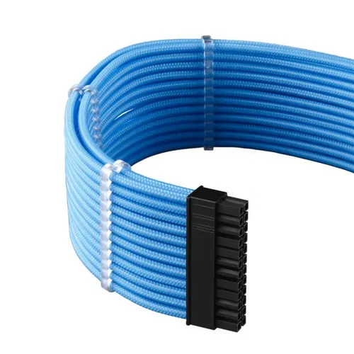 CableMod PRO ModMesh C-Series AXi, Hxi, RM Kabel Kit - Light Blue - Netzkabel Set mit hochwertigem Textil-Sleeving aus ModMesh, ideal für Corsair AXi/HXi/RM Netzteile, sorgt für eine saubere und stylische Kabelführung im PC.