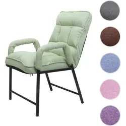 Esszimmerstuhl HWC-K40, verstellbare Rückenlehne, 160kg belastbar, mint-grün - Esszimmerstuhl mit 5-stufig verstellbarer Rückenlehne und extrastarker 13cm-Polsterung für höchsten Komfort. Ideal zum Entspannen und Genießen beim Essen oder Fernsehen.