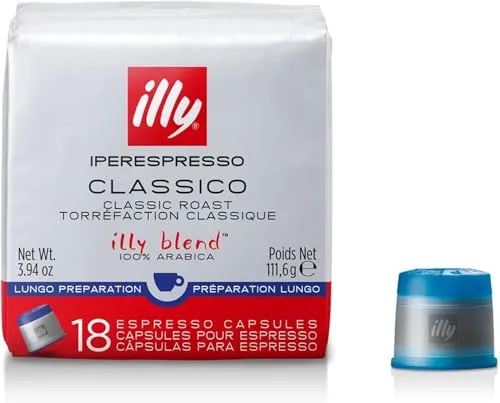 illy Iperespresso Kaffeekapseln klassische Röstung CLASSICO LUNGO, 1 Packungen zu je 18 Kaffeekapseln