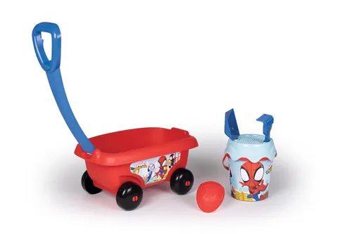 Smoby Spidey Handwagen mit Sandeimergarnitur von Smoby