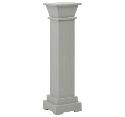 vidaXL Klassischer Säulen Pflanzenständer in grau von vidaXL