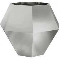 vidaXL Pflanzkübel Silber 100x100x80 cm aus verzinktem Stahl - Robuster Pflanzkübel aus hochwertigem verzinktem Stahl, ideal für Gärten und Terrassen. Stilvolles Design mit optimalem Platz für Pflanzenwurzeln – perfekt für die Gestaltung deines Außenbereichs.