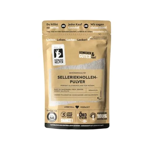 Bremer Gewürzhandel Sellerieknollenpulver, gemahlen, Selleriepulver zum Kochen, ideal für Soßen, 3 x 50g