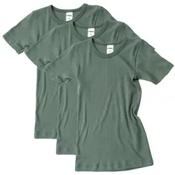 HERMKO Unterziehshirt 2810 - 3er Pack Kinder kurzarm Unterhemd unisex aus Bio-Baumwolle - Herrenunterhemden aus 100% Bio-Baumwolle, OEKO-TEX® zertifiziert, ideal für empfindliche Kinderhaut und umweltbewusste Eltern.