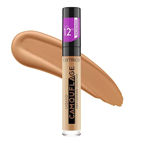 Catrice Liquid Camouflage High Coverage Concealer, Nr. 060, Nude, langanhaltend, für trockene Haut, für unreine Haut, für Mischhaut, vegan, ölfrei, wasserfest, ohne Alkohol, 1er Pack (5ml)