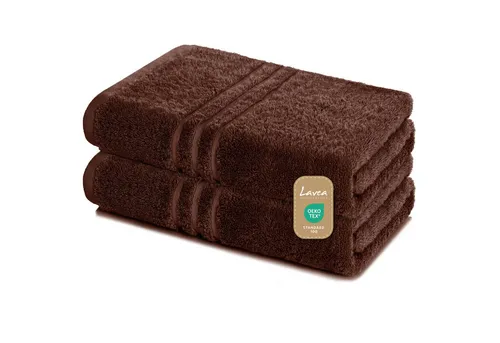 Lavea Handtuch Set Frottierserie Elena, Saunatuch - 100% Baumwolle (Set, 2-St), 500 g/m² Frottier, weich & saugstark, pflegeleicht