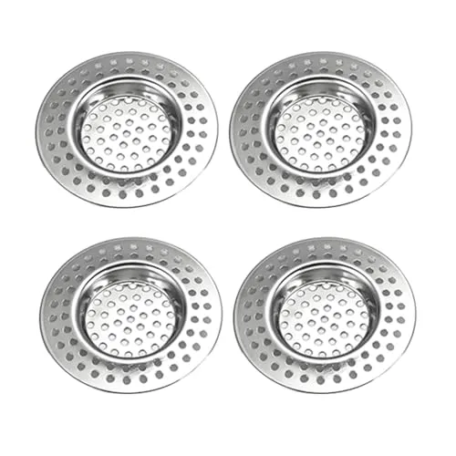 Stück Abflusssieb Edelstahl, Löcher Waschbecken Sieb, Abflusssiebe aus Edelstahl, Abflusssieb Dusche, Haarsieb, Spülbeckenabflusssieb 4