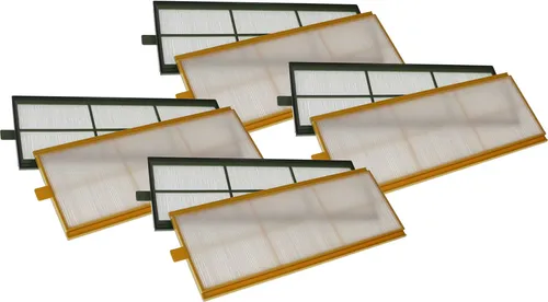 vhbw Filterset kompatibel mit Wernig G90-380, G90-550, G90-500 Lüftungsgerät - Luftfilter G4 / F7 (8 Stück), 50 x 16 x 1 cm, Weiß / Gelb / Grün