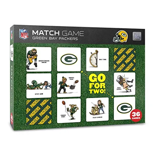 YouTheFan Unisex-Erwachsene Green Bay Packers Lizenziertes Memory Match Spiel, Teamfarben, Einheitsgröße