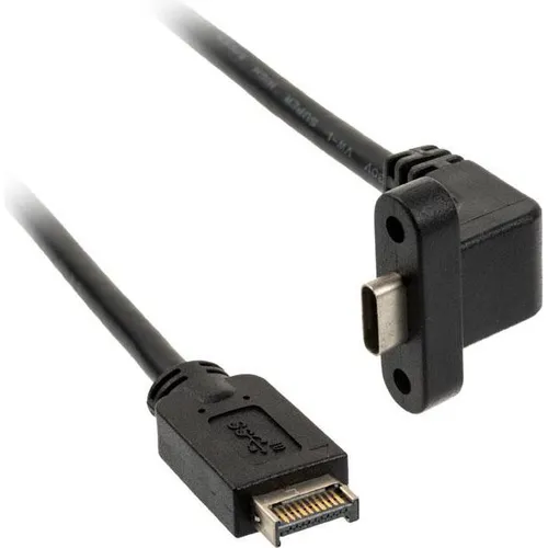 Streacom Typ-C USB 3.1 Gen2 Kabel 400mm ST-USB-E2C-400 (0.40 m, USB 3.2 Gen 2) (ST-USB-E2C-400)