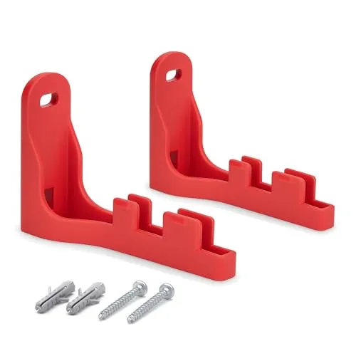 Folientechnik Bayer Wandhalterung für AVM FritzBox 5690 Pro – Passgenaue Router Halterung, stabil & kabelfreundlich, Wandmontage, UV-beständig, inkl. Schrauben & Dübel (Rot)