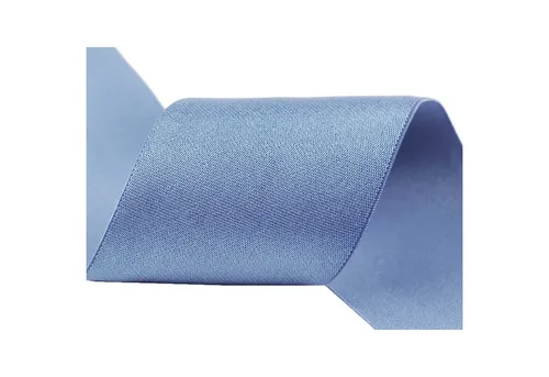 maDDma Satinband Glanz-Satin Gummiband 2m x 5cm Gummilitze 50mm, himmelblau