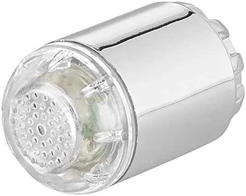 infactory LED Wasserhahn: Dynamo-LED-Wasserhahnaufsatz zur Temperaturkontrolle, leuchtet farbig (Mischdüse, Wasserhahn Aufsatz, Baby)