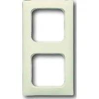 Rahmen zwei fach für Kanalabdeckungen weiß, Retail