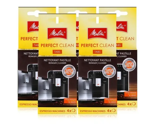 Melitta Perfect Clean Reinigungstabletten für Espressomaschinen - Effektive Reinigungstabletten für Espressomaschinen, entfernen Kaffeerückstände und sorgen für vollmundigen Geschmack. Ideal für eine hygienische Pflege und längere Lebensdauer Ihrer Maschine.