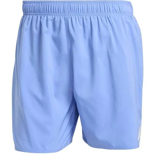 adidas Solid 3-Bars 5'' Badehose Gr L blau von adidas