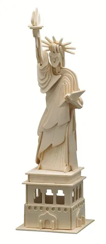 Pebaro 3D-Puzzle Holzbausatz Freiheitsstatue, 882, 69 Puzzleteile