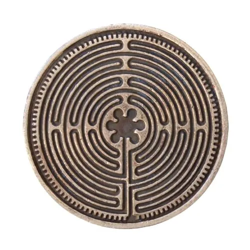 Glücksmünze Labyrinth Chartres von Saraswati