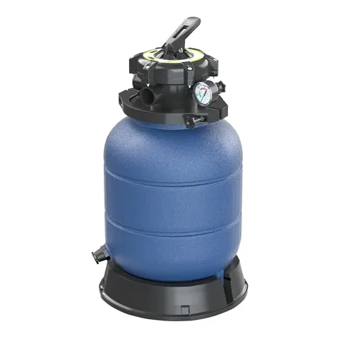 Wiltec Sandfilter für Pool - Effizienter Filterkessel ohne Pumpe - Poolfilter für Pools bis 35 m³, mit 5-Positionen-Ventil für vielseitige Nutzung. Temperaturbeständig bis 40°C und einfache Handhabung für optimale Wasserqualität.