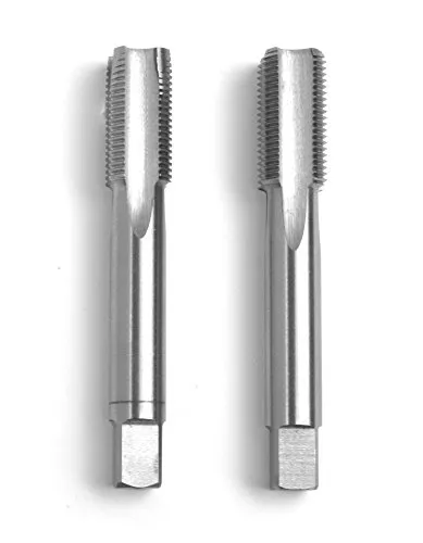 GSR PROFI Gewindebohrer MF14 x 1,5 Satz, HSSG Metallbohrer, 2 teilig, Geschliffen, Für Metrische Feingewinde, Vorschneider & Fertigschneider, Handgewindebohrer Set