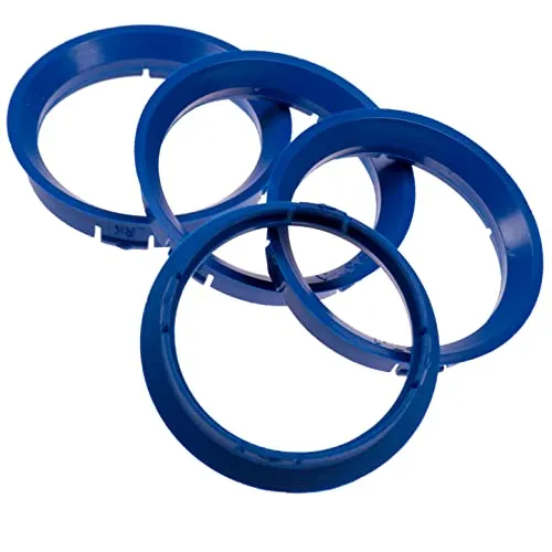 4X Zentrierringe 63,3 x 57,1 mm blau Felgen Ringe Made in Germany