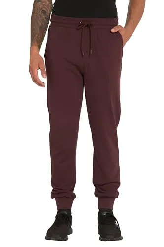JP 1880 Herren Übergrößen Sweathose L-8XL dunkel weinrot - Leichte Herren Jogginghose in modernem Fit, ideal für entspannte Tage. Elastischer Bund und Saum sorgen für hohen Tragekomfort. Auch in Tall erhältlich.