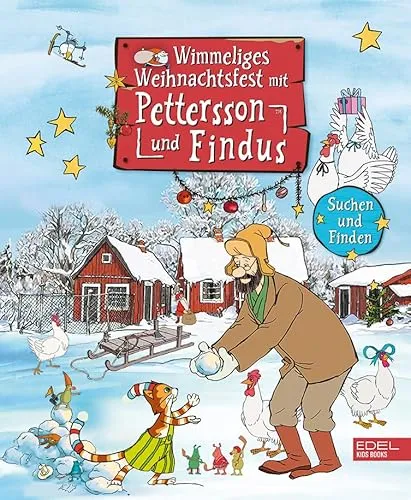 Wimmeliges Weihnachtsfest mit Pettersson und Findus: Bilderbuch - Weihnachten für Kinder - Ein bezauberndes Bilderbuch, das die magische Vorweihnachtszeit mit Pettersson und Findus erlebbar macht.
