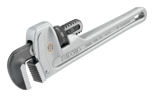 Ridgid Rohrzange gerade 1 1/2 Zoll Alu - 31090 - Robuste Rohrzange aus Aluminium, leicht und ideal für präzise Arbeiten an Rohren und Armaturen.