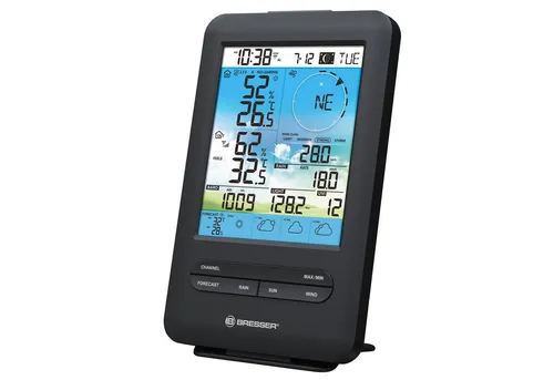 BRESSER Zusätzliche Basisstation für 4-Tage 4CAST WL Wetterstation - Wettersensoren mit erweiterten Funktionen: Überwachen Sie das Raumklima mit Innensensoren, um Schimmel und trockene Luft effektiv vorzubeugen. Inklusive Wettervorhersage, Frostalarm und Komfortanzeige für gesunde Innenräume.