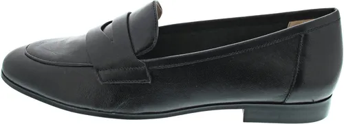 CAPRICE Damen Slipper, Gr. 37,5, schwarz aus Nappaleder - Elegante Halbschuhe für Damen, aus hochwertigem Nappaleder mit Blockabsatz und komfortablem gepolstertem Innenmaterial, ideal für Business und Alltag.