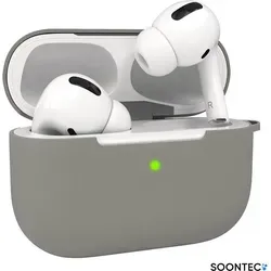 AirPods Pro Hülle Grau SOONTEC Case Silikon Schutzhülle für Apple AirPods Pro - Grau