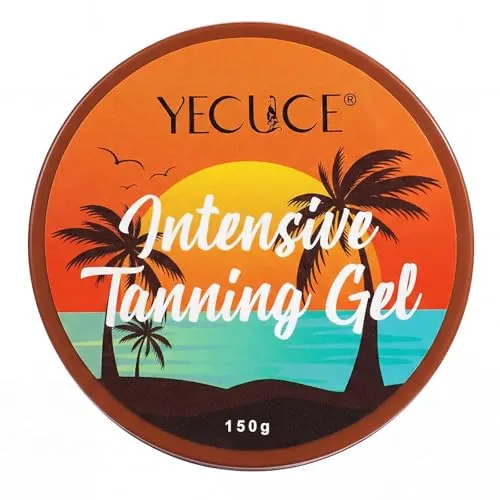 Intensives Selbstbräunungsgel, 150g Selbstbräuneröl, Bräunungsbett-Lotion für bronzefarbene Haut, natürliches Extrakt-braunes Sonnencreme mit Karottenöl, schnelle Körperbräunungsfeuchtigkeitslotion