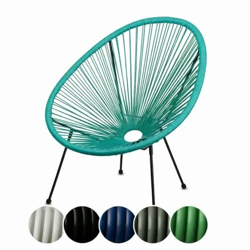 sunnypillow Acapulco Gartenstuhl in türkis von sunnypillow