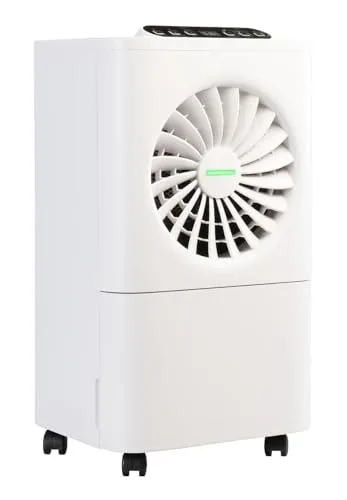 Sichler Haushaltsgeräte Bautrockner 2in1: Digitaler Luftentfeuchter & -reiniger mit Timer, 10L/Tag