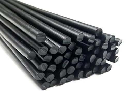 Kunststoffschweißdraht PVC-P Weich 4mm Rund Schwarz 25 Stäbe