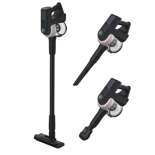 Hoover 360° Akku Staubsauger HF401H - Stabstaubsauger mit 360°-Düse für mühelose Reinigung selbst an schwer erreichbaren Stellen. Die Anti-Twist-Technologie verhindert Haarverwicklungen und sorgt für konstant hohe Saugleistung.