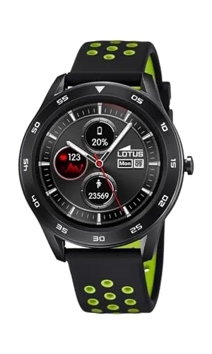 Lotus 50013/1 Smartime Uhr - Multifunktionale Herrenuhr mit Kautschukarmband - Armbanduhren mit digitaler Anzeige, Herzfrequenzmonitor und Sporttracking. Ideal für aktive Herren, die Stil und Funktionalität kombinieren möchten!