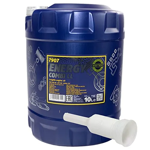 Motoröl Motor Öl MANNOL Energy Combi LL 5W-30 API SN 10 Liter mit Ausgießer