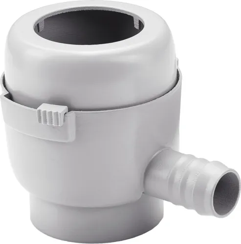 GARANTIA Füllautomat Mini DN 50-60 grau - Regentonne mit Überlaufstopp-Funktion, inklusive Filtereinsatz und Schlauch für ganzjährigen Einsatz