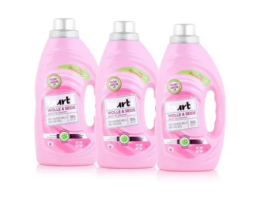 burti burti Wolle & Seide Feinwaschmittel 1,45L - Für flauschige Wolle (3er Colorwaschmittel