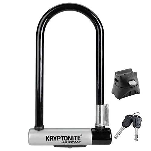 Kryptonite KryptoLok Bügelschloss 10 x 22,5 cm - Fahrradschlösser, robust und sicher mit einem hohen Sicherheitsniveau für optimalen Diebstalschutz.