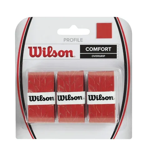 Wilson Overgrip Profile 0.6mm rot 3er von Wilson